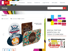 Tablet Screenshot of abcprintingplus.com